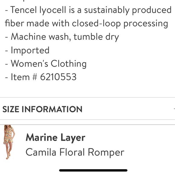 Marine Layer romper - Picture 10 of 10